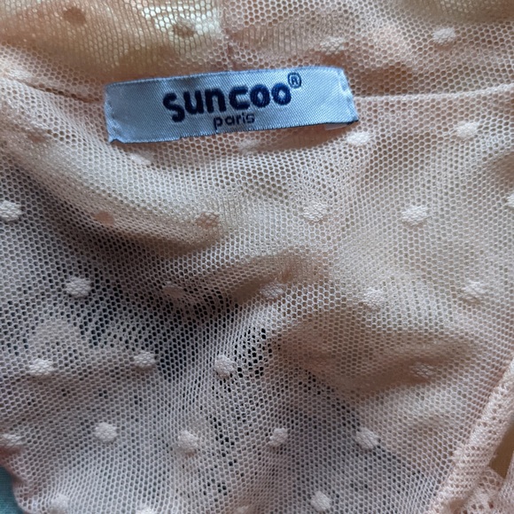 Suncoo pink lace vest - Picture 3 of 3